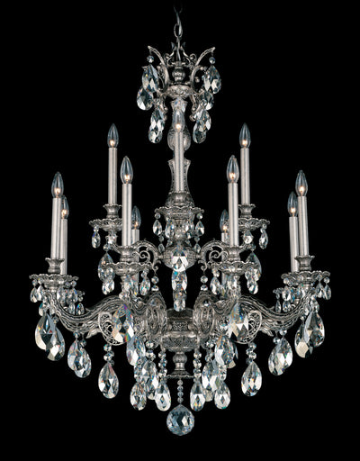 Schonbek - 5683-76H - 12 Light Chandelier - Milano - Heirloom Bronze