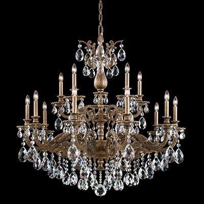 Schonbek - 5685-23R - 15 Light Chandelier - Milano - Etruscan Gold