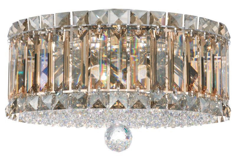 Schonbek - 6694O - Four Light Flush Mount - Plaza - Stainless Steel
