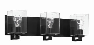 Craftmade - 18524FB3 - Three Light Vanity - McClane - Flat Black