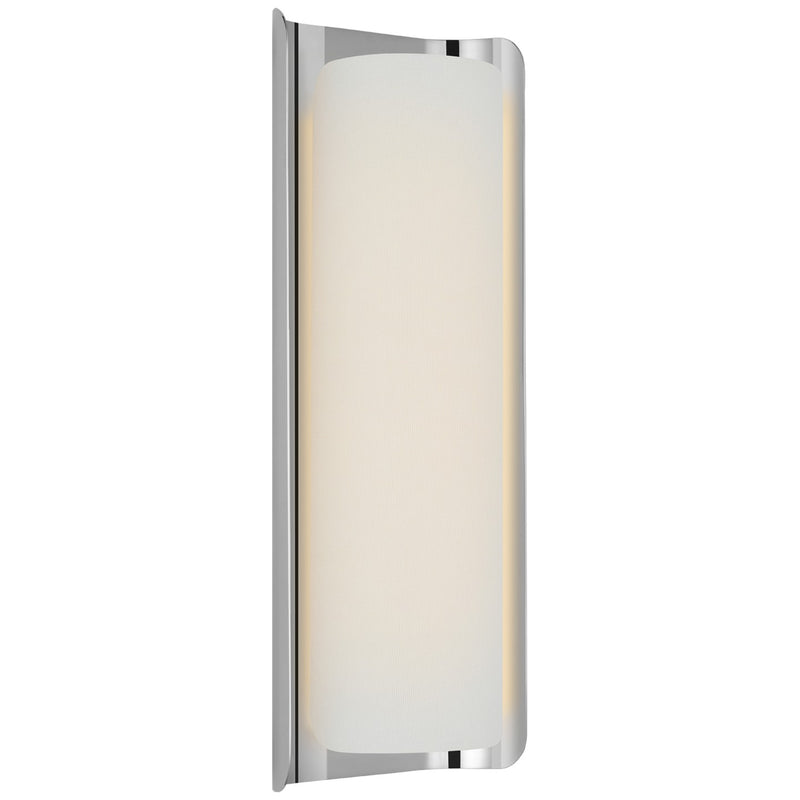 Visual Comfort Signature - WS 2074PN/L - LED Wall Sconce - Penumbra - Polished Nickel and Linen