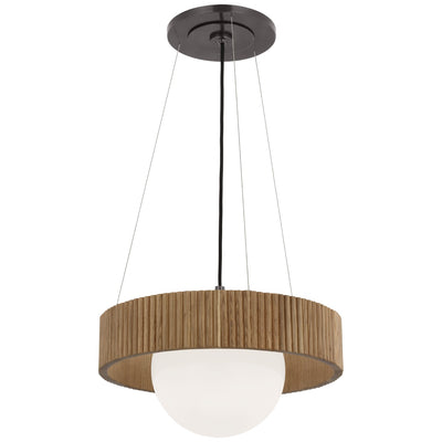 Visual Comfort Signature - WS 5000BZ/NO-WG - LED Chandelier - Arena - Bronze and White Glass