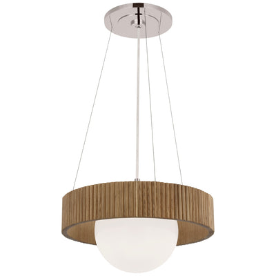 Visual Comfort Signature - WS 5000PN/NO-WG - LED Chandelier - Arena - Polished Nickel and White Glass