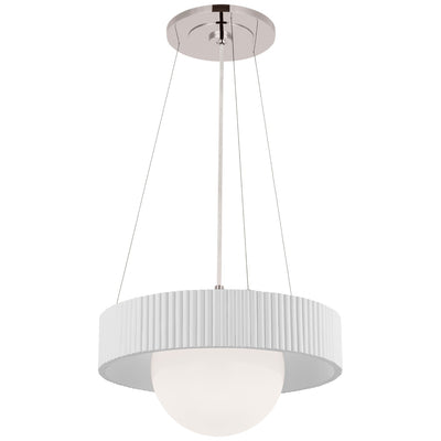 Visual Comfort Signature - WS 5000PN/WHT-WG - LED Chandelier - Arena - Polished Nickel and White Glass