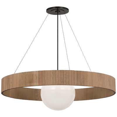 Visual Comfort Signature - WS 5001BZ/NO-WG - LED Chandelier - Arena - Bronze and White Glass