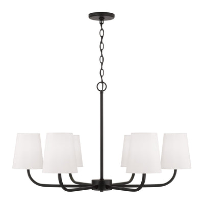 Capital Lighting - 449462MB-706 - Six Light Chandelier - Brody - Matte Black
