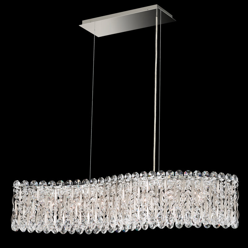 Schonbek - RS8346N-22R - Seven Light Linear Pendant - Sarella - Heirloom Gold