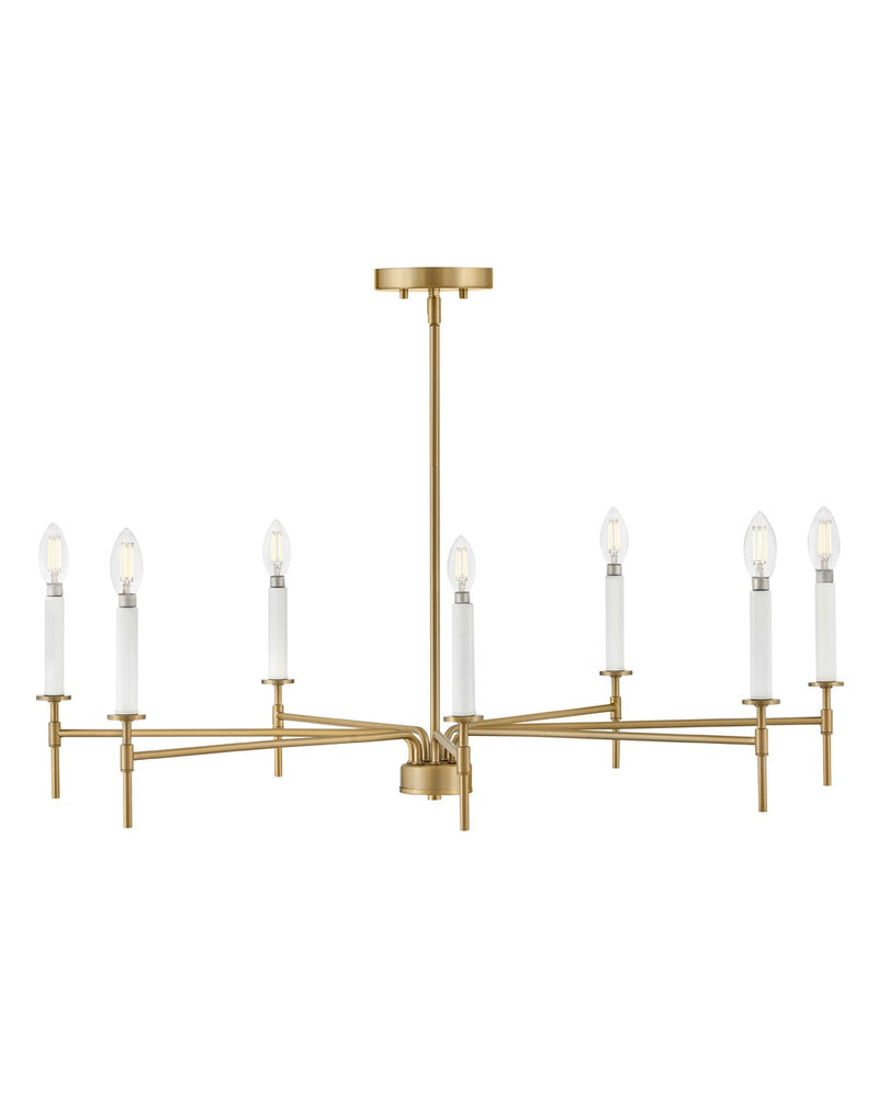 Lark - 83077LCB - LED Chandelier - Hux - Lacquered Brass