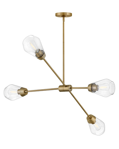 Lark - 83584LCB - LED Chandelier - Livie - Lacquered Brass