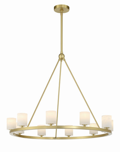 Crystorama - ARA-10265-SB-ST - LED Chandelier - Aragon - Soft Brass