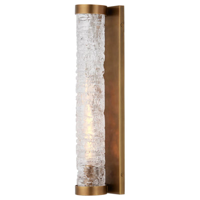 Currey and Company - 5800-0064 - One Light Wall Sconce - Busby Brass Bath Wall Sconce - Clear / Brushed Brass