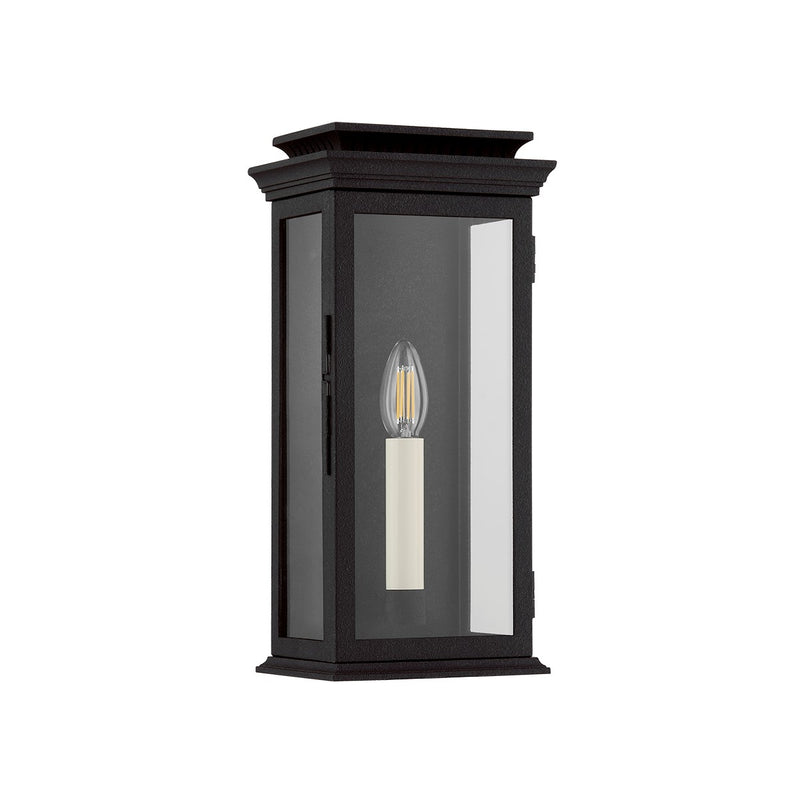 Troy Lighting - B2515-FOR - One Light Exterior Wall Sconce - Louie - Forged Iron