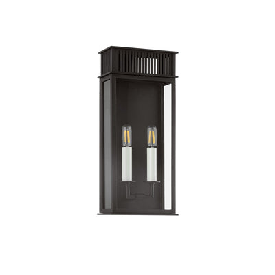 Troy Lighting - B6018-TBK - Two Light Exterior Wall Sconce - Gridley - Textured Black