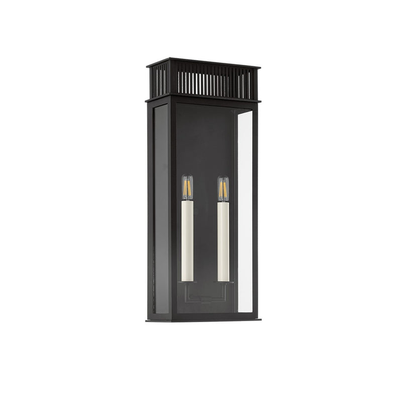 Troy Lighting - B6022-TBK - Two Light Exterior Wall Sconce - Gridley - Textured Black
