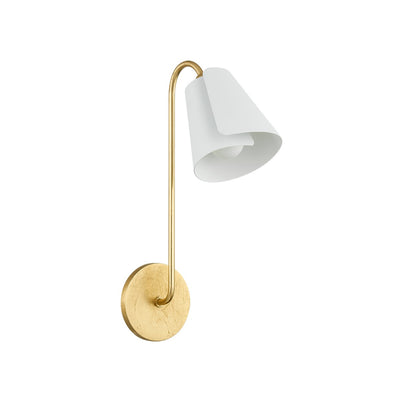 Mitzi - H852101-GL/TWH - One Light Wall Sconce - Lila - Gold Leaf/Textured On White Combo