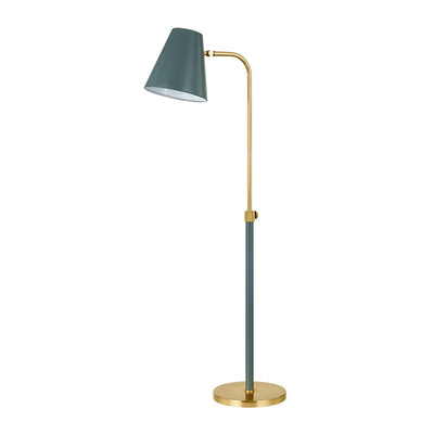 Mitzi - HL891401-AGB/SSG - One Light Floor Lamp - Georgann - Aged Brass/Soft Studio Green