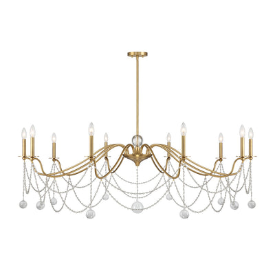 Savoy House - 1-7504-10-322 - Ten Light Chandelier - Mariposa - Warm Brass