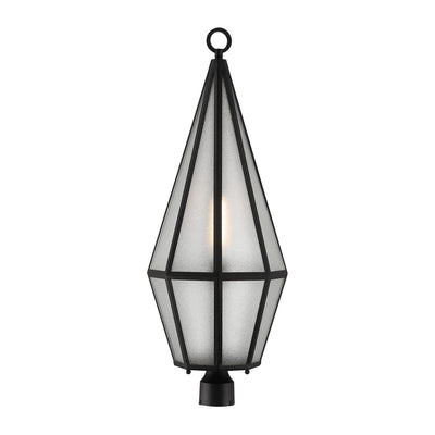 Savoy House - 5-707-BK - One Light Outdoor Post Lantern - Peninsula - Matte Black