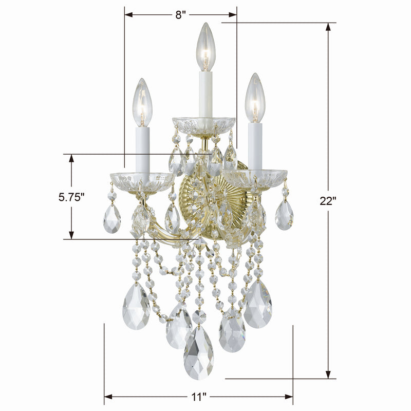 Maria Theresa Triple Sconce