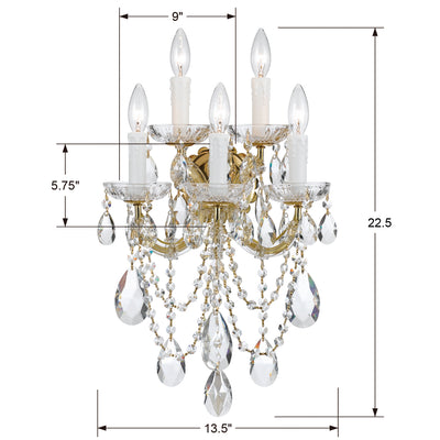 Maria Theresa Five Arm  Sconce