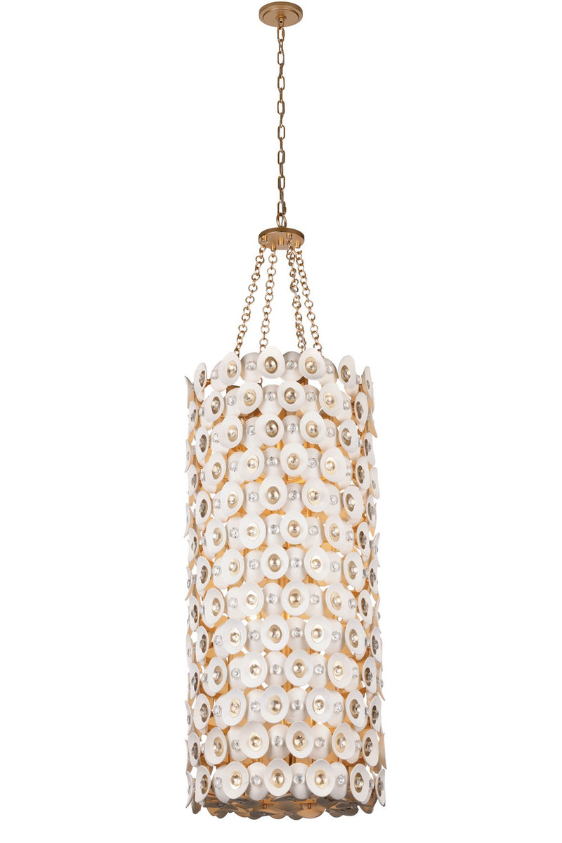 Metropolitan - N1866-760 - 12 Light Foyer Pendant - Niu - Coconut Shell Gold / Coconut Shell White