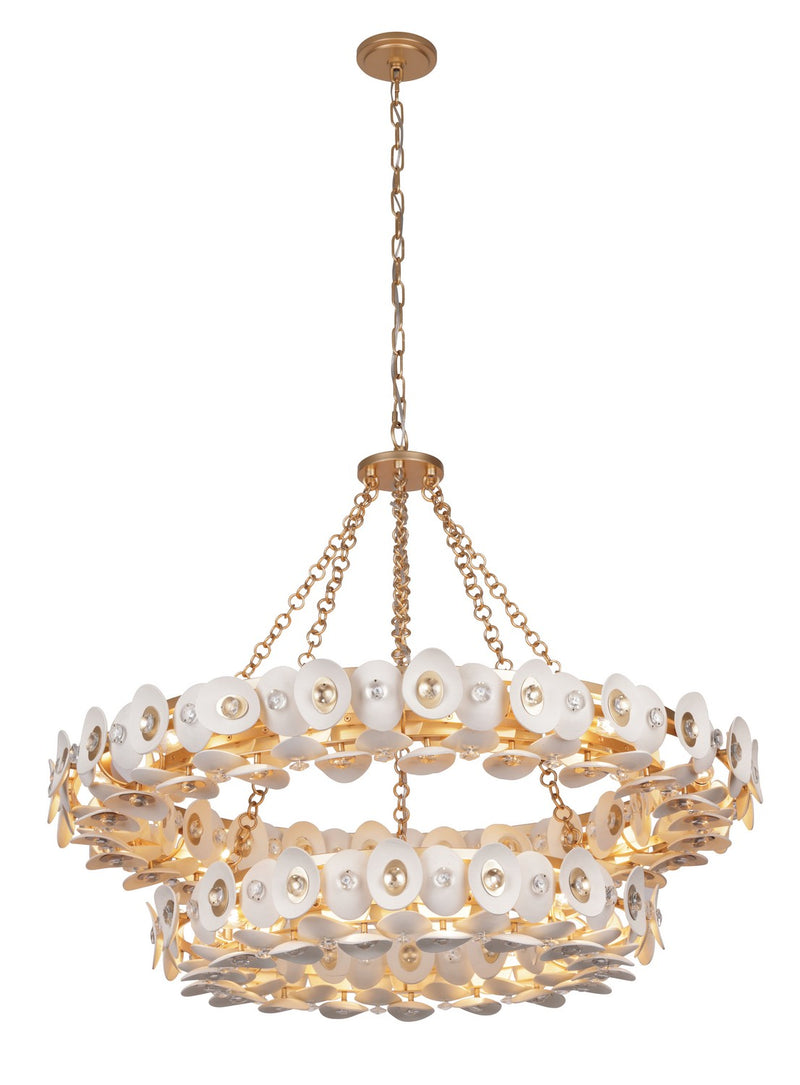 Metropolitan - N1868-760 - 22 Light Chandelier - Niu - Coconut Shell Gold / Coconut Shell White