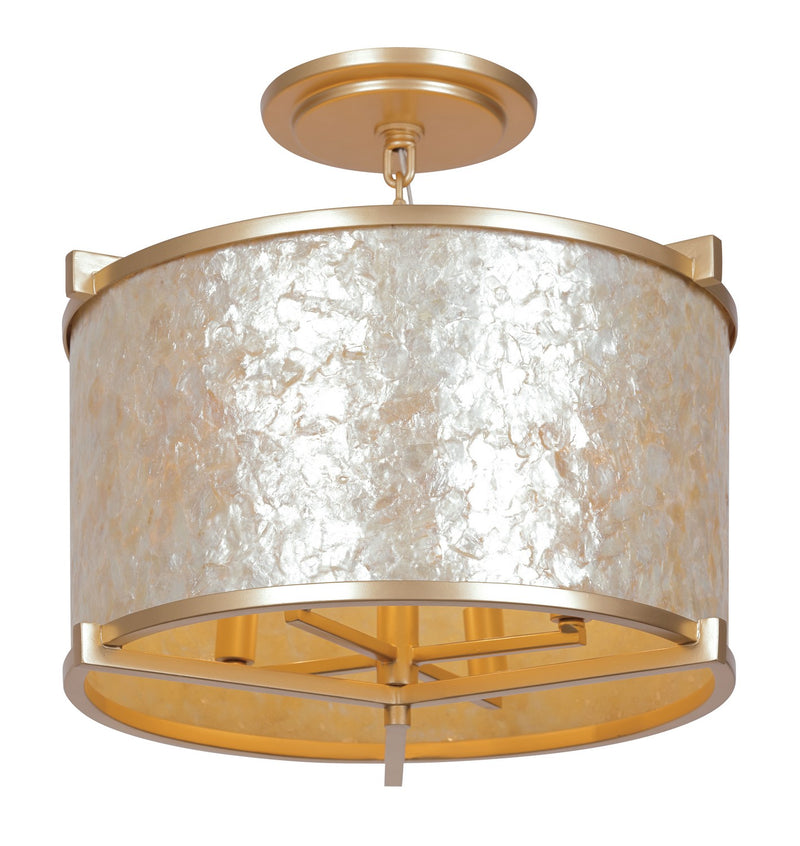 Metropolitan - N1934-760 - Four Light Semi Flush Mount - Sommers Bend - Capiz Shell Gold