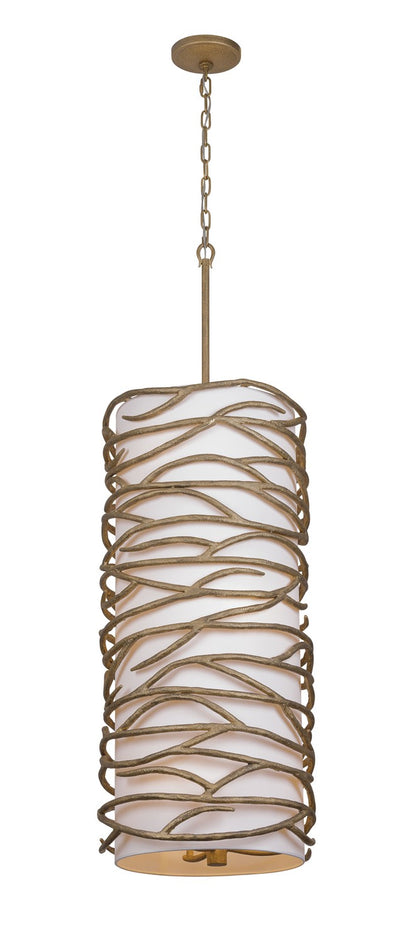 Minka-Lavery - 3716-788 - Nine Light Foyer Pendant - Branch Reality - Textured Ashen Gold