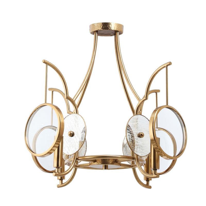 Minka-Lavery - 3814-863 - Four Light Semi Flush Mount - Into Focus - Brass Antique