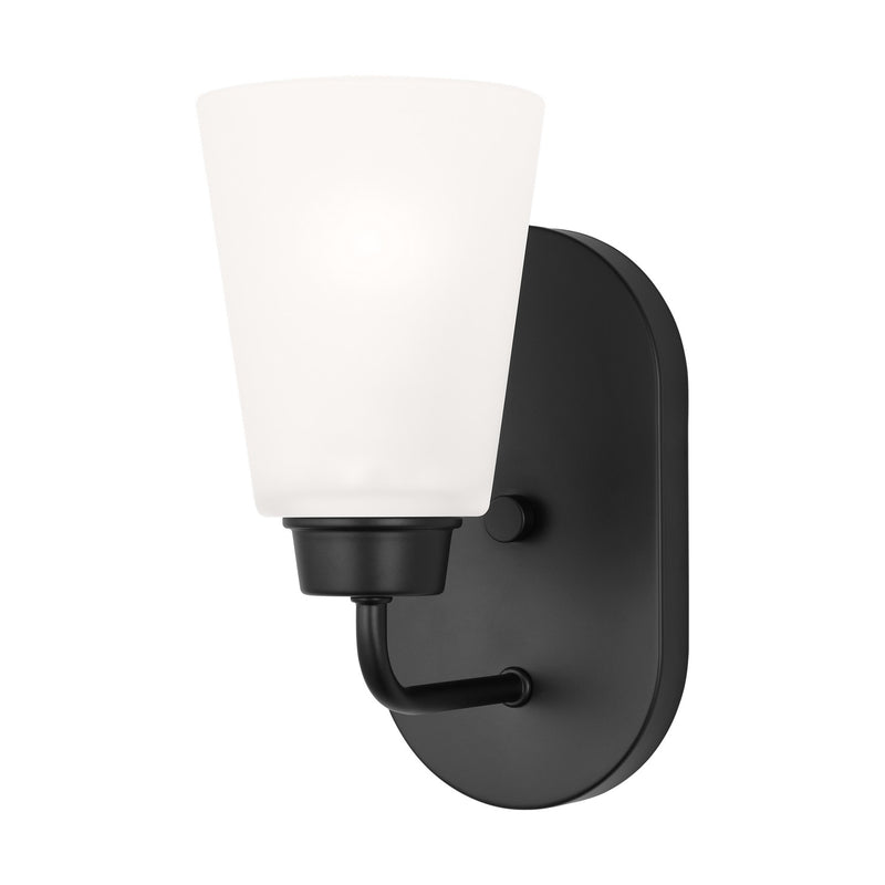 Generation Lighting - 4115201-112 - One Light Wall / Bath Sconce - Kerrville - Midnight Black