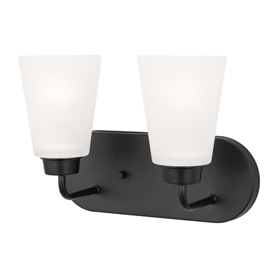 Generation Lighting - 4415202-112 - Two Light Wall / Bath - Kerrville - Midnight Black