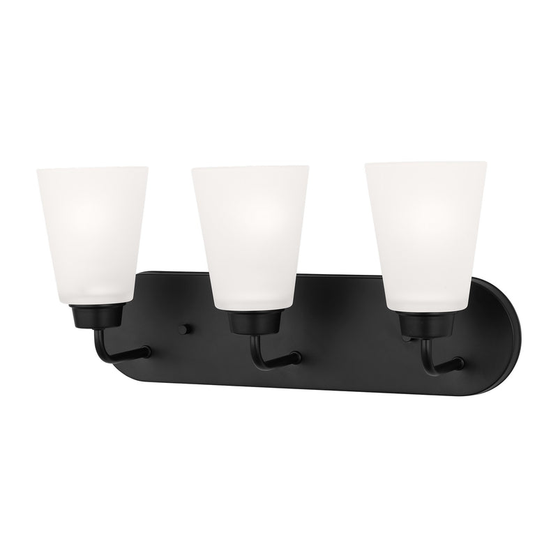 Generation Lighting - 4415203-112 - Three Light Wall / Bath - Kerrville - Midnight Black