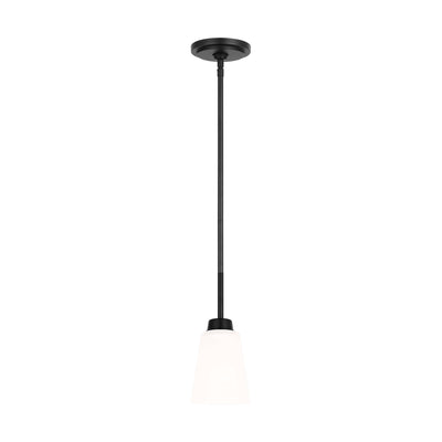 Generation Lighting - 6115201-112 - One Light Mini Pendant - Kerrville - Midnight Black