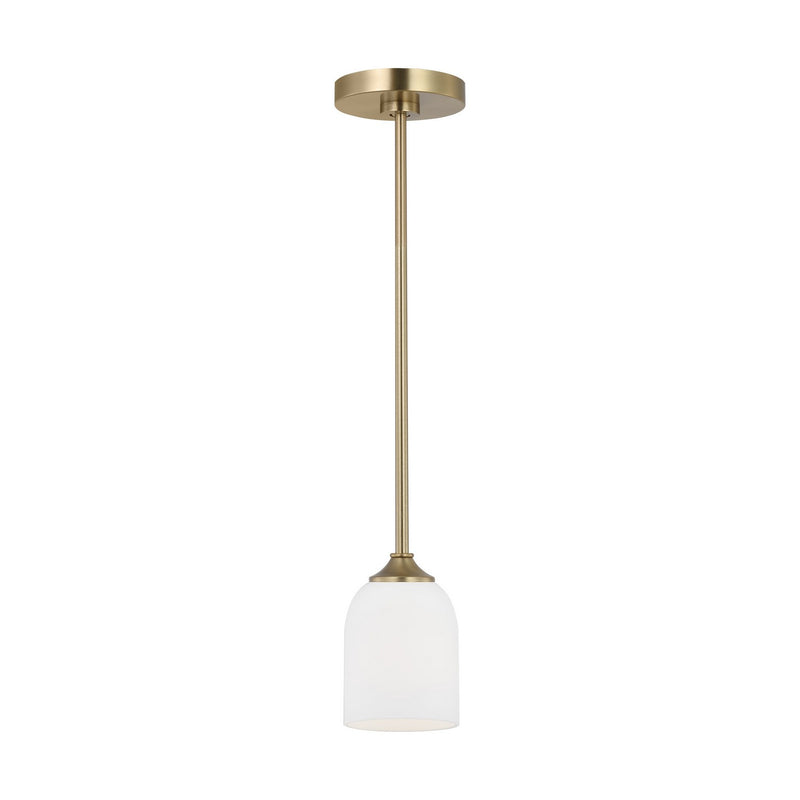 Generation Lighting. - GLP1021SB - One Light Mini Pendant - Emile - Satin Bronze