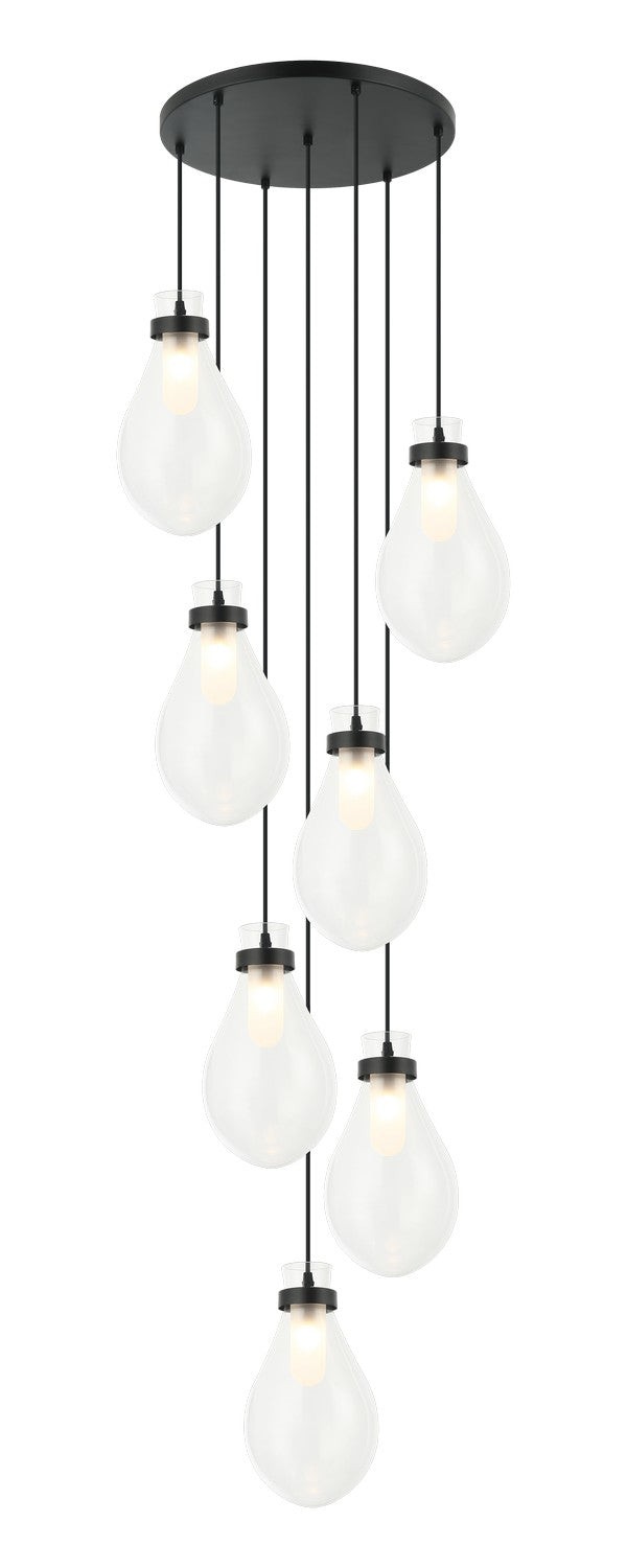 Matteo Lighting - C31907MB - LED Pendant - Seranna - Matte Black