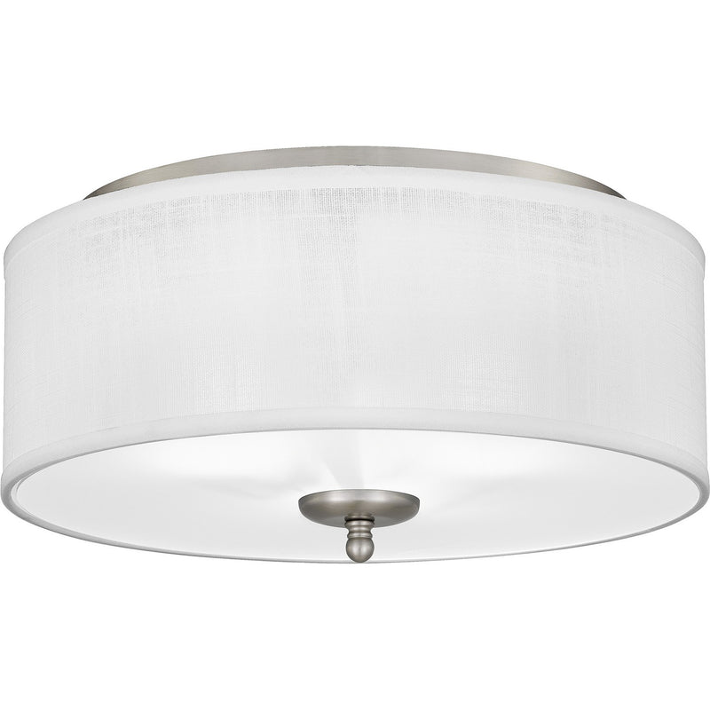 Quoizel - BLA1616BN - Three Light Flush Mount - Blanche - Brushed Nickel