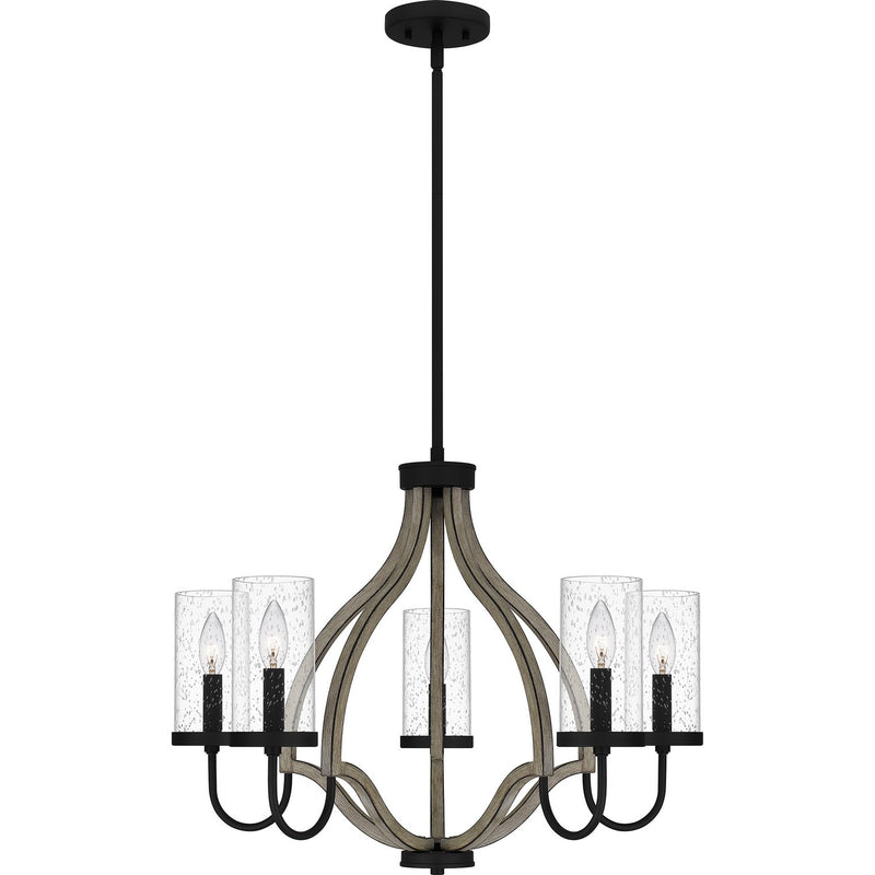 Quoizel - CNE5026MBK - Five Light Chandelier - Cornelia - Matte Black