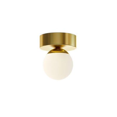 AFX Lighting - PRLF05L30D1SB - LED Flush Mount - Pearl - Satin Brass
