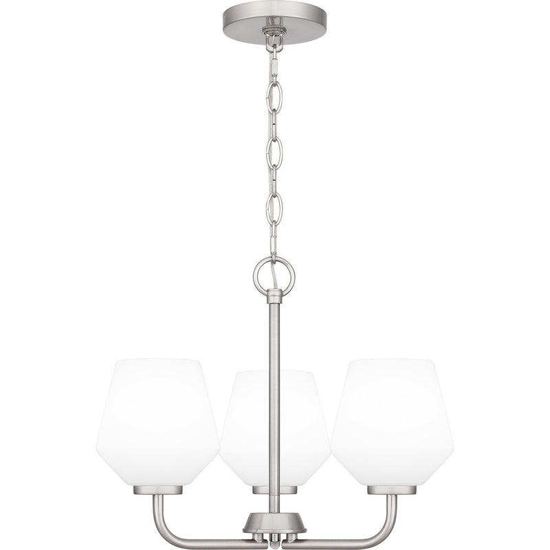 Quoizel - NIE2817BN - Three Light Pendant - Nielson - Brushed Nickel