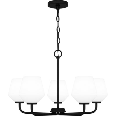 Quoizel - NIE5025MBK - Five Light Chandelier - Nielson - Matte Black