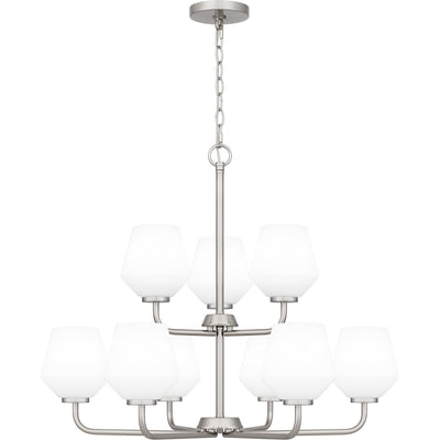 Quoizel - NIE5028BN - Nine Light Chandelier - Nielson - Brushed Nickel