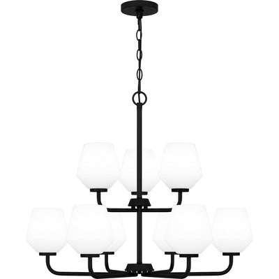 Quoizel - NIE5028MBK - Nine Light Chandelier - Nielson - Matte Black