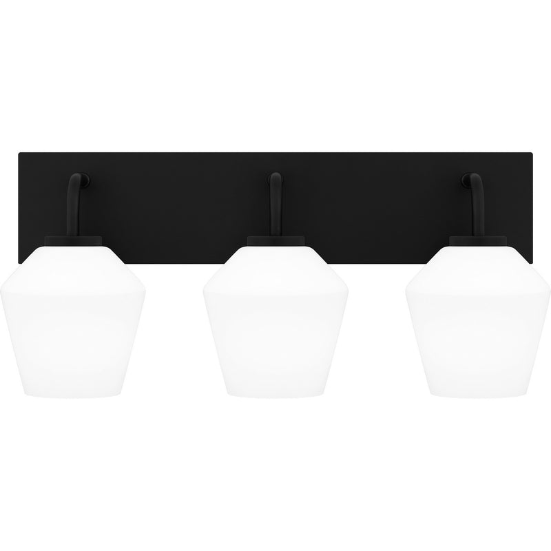 Quoizel - NIE8621MBK - Three Light Bath - Nielson - Matte Black