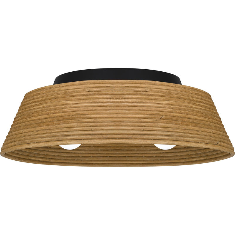 Quoizel - QFL6167MBK - Three Light Flush Mount - Quoizel Flush Mount - Matte Black