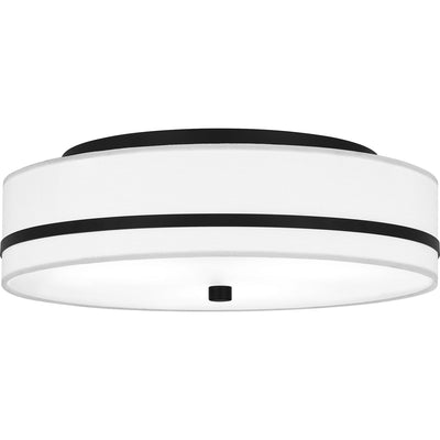 Quoizel - QFL6180MBK - Three Light Flush Mount - Quoizel Flush Mount - Matte Black