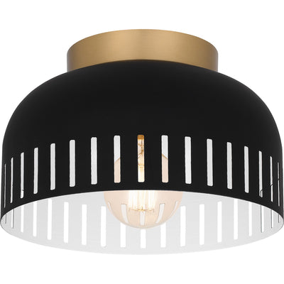 Quoizel - QFL6208MBK - One Light Flush Mount - Quoizel Flush Mount - Matte Black