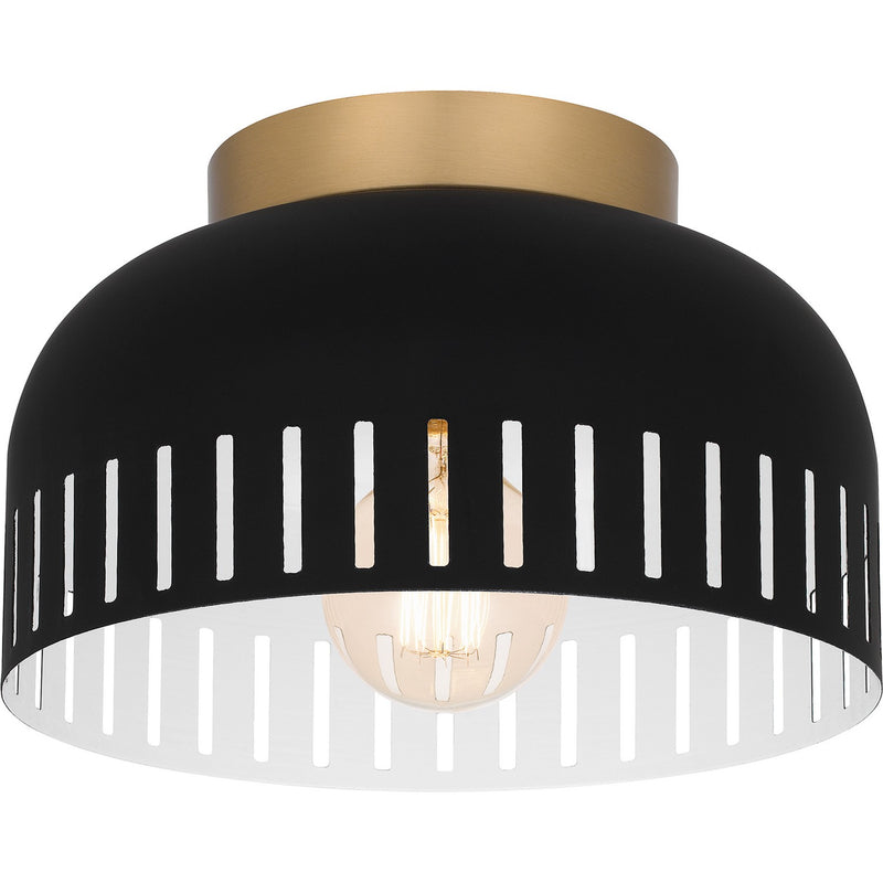 Quoizel - QFL6208MBK - One Light Flush Mount - Quoizel Flush Mount - Matte Black