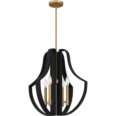 Quoizel - QP6188MBK - Four Light Pendant - Quoizel Pendant - Matte Black