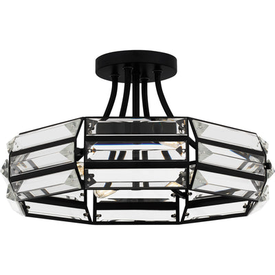 Quoizel - QSF6209MBK - Four Light Semi Flush Mount - Quoizel Semi-Flush Mount - Matte Black