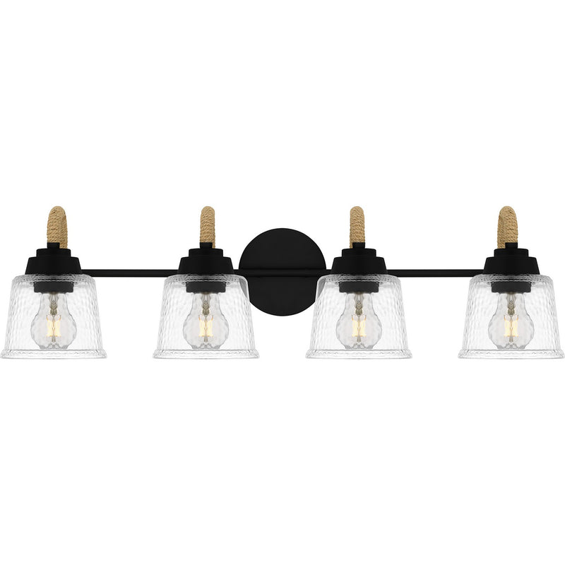 Quoizel - SEB8631MBK - Four Light Bath - Seabreeze - Matte Black